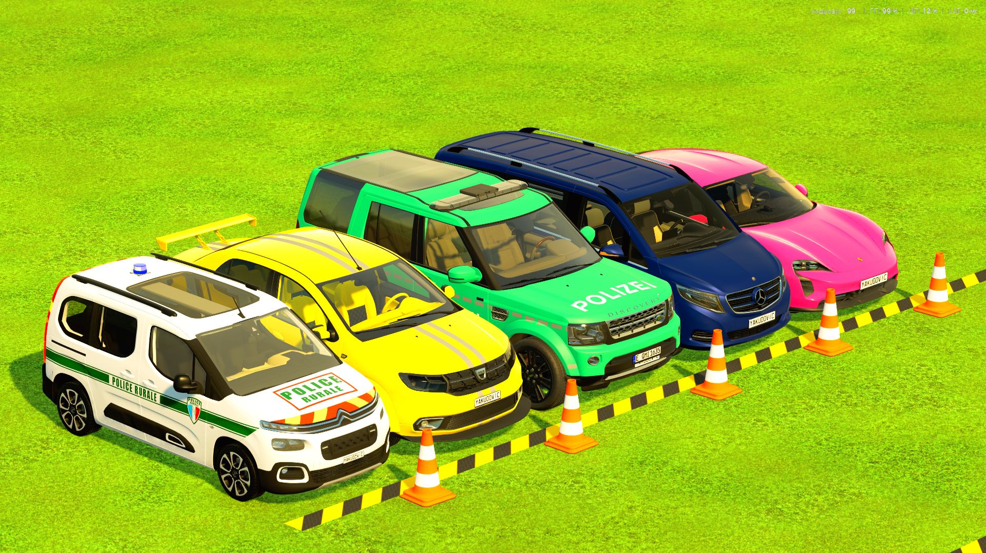 ТРАНСПОРТИРОВКА ПОЛИЦЕЙСКОЙ CITROEN, DACIA, FORD, MERCEDES И PORSCHE Часть 2