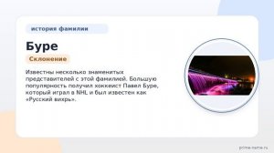 Исследуем происхождение и значение фамилии Буре: полная история и правильное склонение