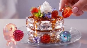 Приготовление стеклянных блинов 🥞✨