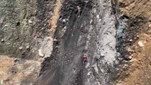 extreme way of mining mountain sand