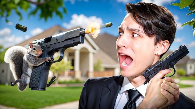 ИГРА ПРО БЕЛКУ C ПИСТОЛЕТОМ! смотреть онлайн