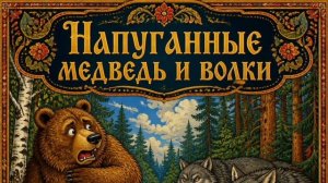 Сказка Напуганные медведь и волки