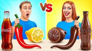 Челлендж. Шоколадная Еда vs Настоящая еда _ Потрясающие Кухонные Хитрости от Multi DO Challenge