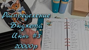 Распределение бюджета 20 000р\\Третье распределение  Июнь  2026\\🤘🤘🤘#cashenvelopes