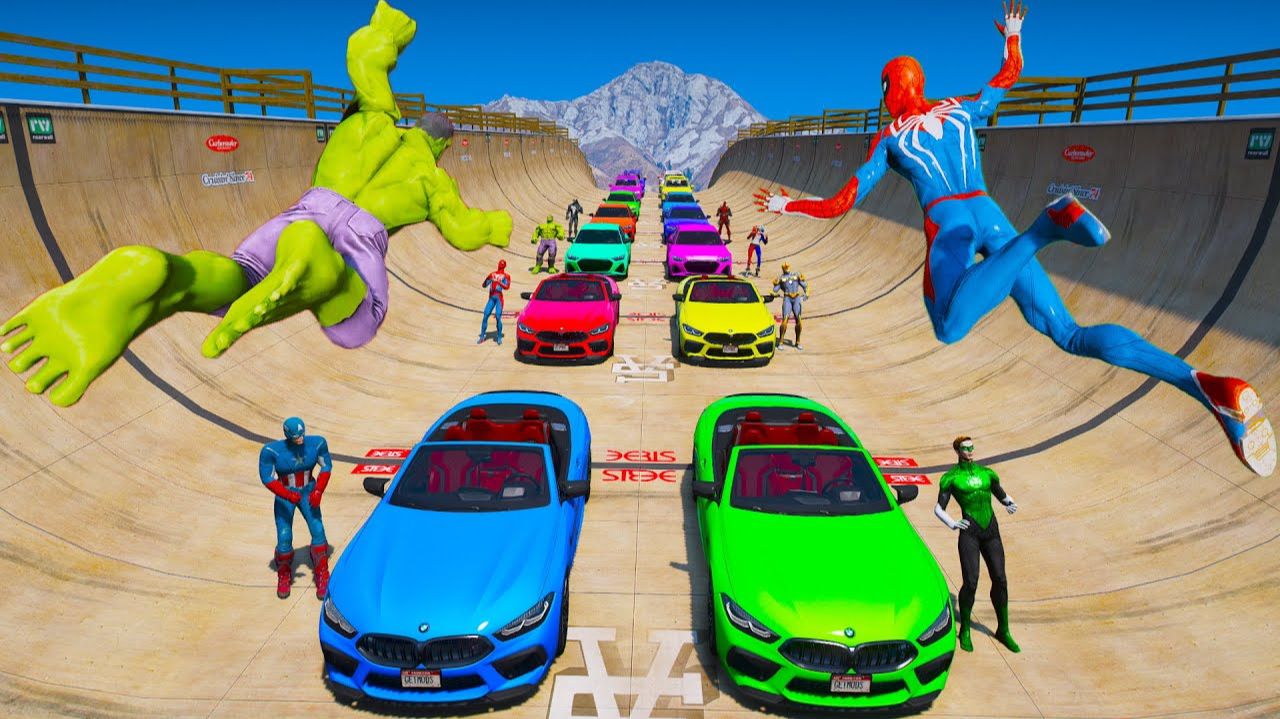 Халк в полёте и Человек‑Паук на грани: самые эпичные моменты в GTA!!!