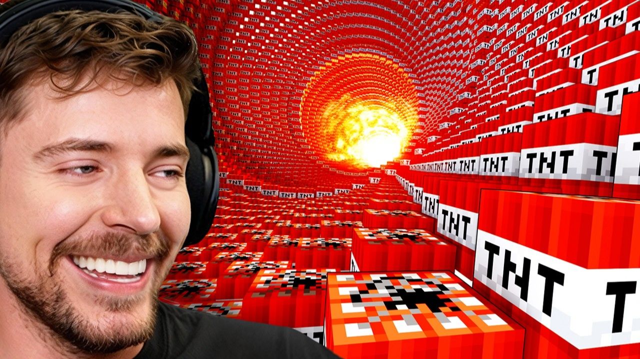 Удвой свои деньги за каждый взрыв, который переживёшь в Minecraft / MrBeast