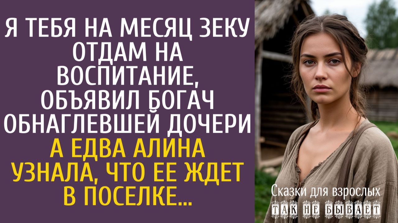 Истории из жизни Я тебя на месяц зеку отдам на воспитание, объявил богач обнаглевшей дочери… смотреть онлайн