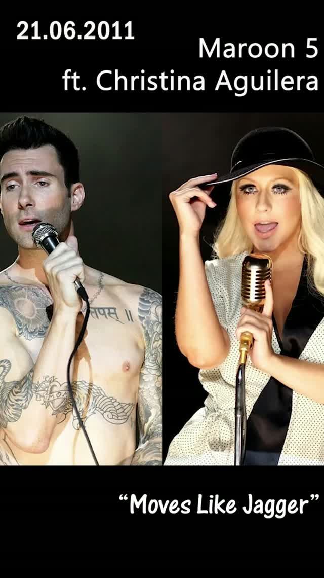 🎤 Maroon 5 и Кристина Агилера выпустили «Moves Like Jagger»