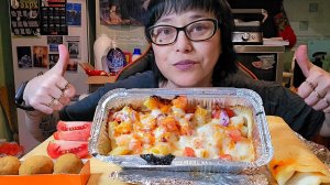 Мукбанг | Паста Том Ям, Додстер Супер Мясной, Десерт Муравьишки | Обжор Асмр