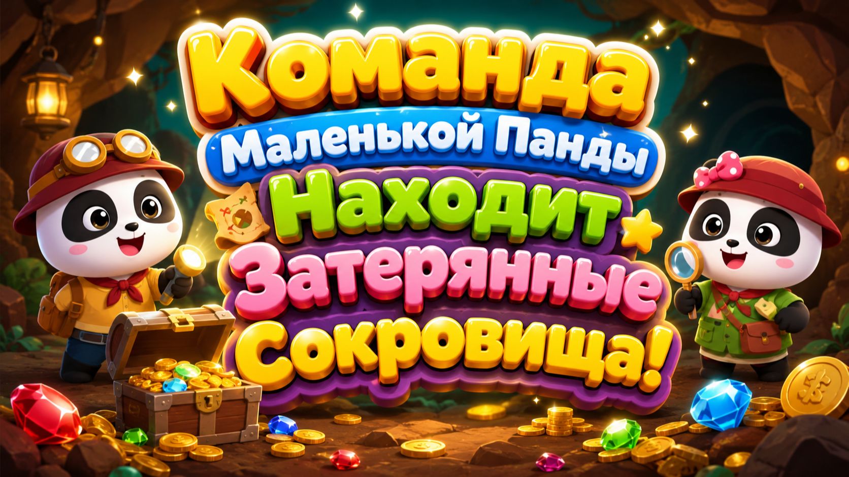 Команда Маленькой Панды Находит Затерянные Сокровища  Большое Приключение 🌊 Развивающий Мультфильм