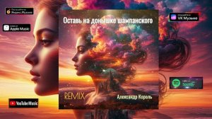 Оставь на донышке шампанского - Александр Король REMIX (Lyric video)