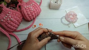 🧶мк-мини сумочки из остатков шнуров и пряжи!! Как ещё можно использовать остатки шнуров