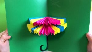 3D ОТКРЫТКА-ЗОНТИК Подарок Маме! Поделка На 8 Марта Своими руками!