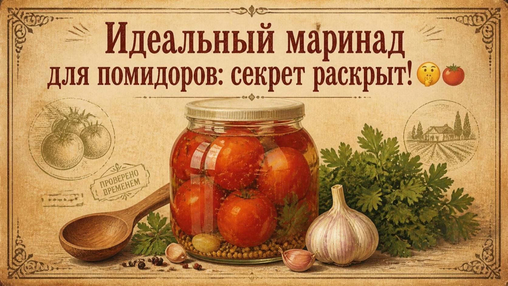 Идеальный маринад для помидоров_ секрет раскрыт! 🤫🍅