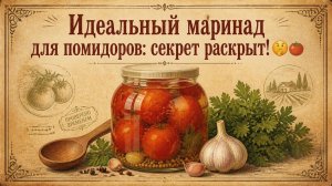 Идеальный маринад для помидоров_ секрет раскрыт! 🤫🍅