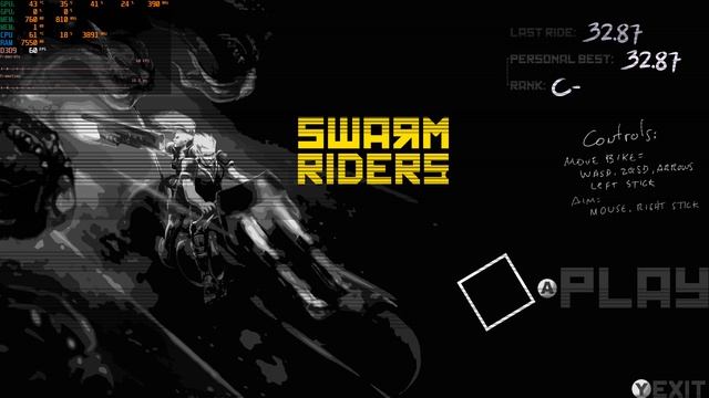 Swarmriders - тест I7 4770 16GB DDR3 RTX 3050 8GB