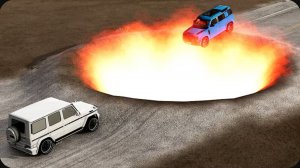 Автомобили против гигантской огненной ямы ▶️ BeamNG Drive