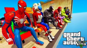 Халк за рулём, Веном на хвосте: кто не разобьётся на спуске в GTA?