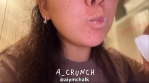 aiymchalk/Васельполье в пасте/ Сухой мел Иней/ASMR 🤍🥞