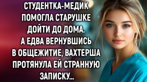 Студентка-медик помогла старушке дойти до дома | Истории из жизни | Женские истории | Аудиорассказ