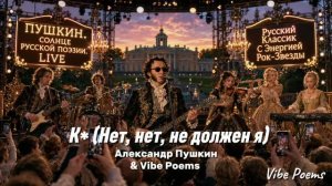 К* (Нет, нет, не должен я) Александр Пушкин & Vibe Poems