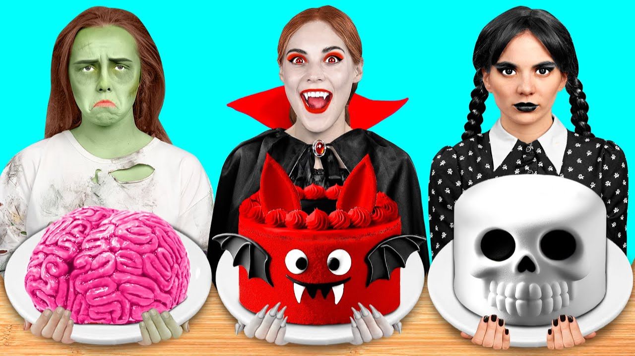 Кулинарный Челлендж# Уэнсдей vs Вампир vs Зомби от Fun Challenge смотреть онлайн