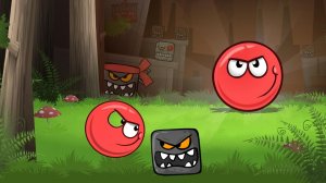 красныш красный шар против черного квадрата. Мультик игра для детей Red Ball 4