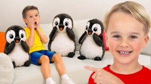 Игрушки превращаются в НАСТОЯЩИХ диких полярных животных — волшебное приключение для детей!
