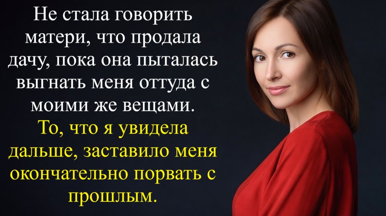 Не стала говорить матери, что продала дачу, пока она пыталась выгнать меня...