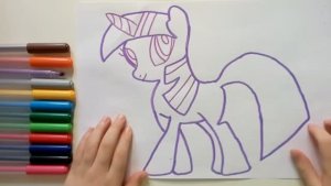 Как нарисовать пони Искорку! Рисунки своими руками на радость Маме!