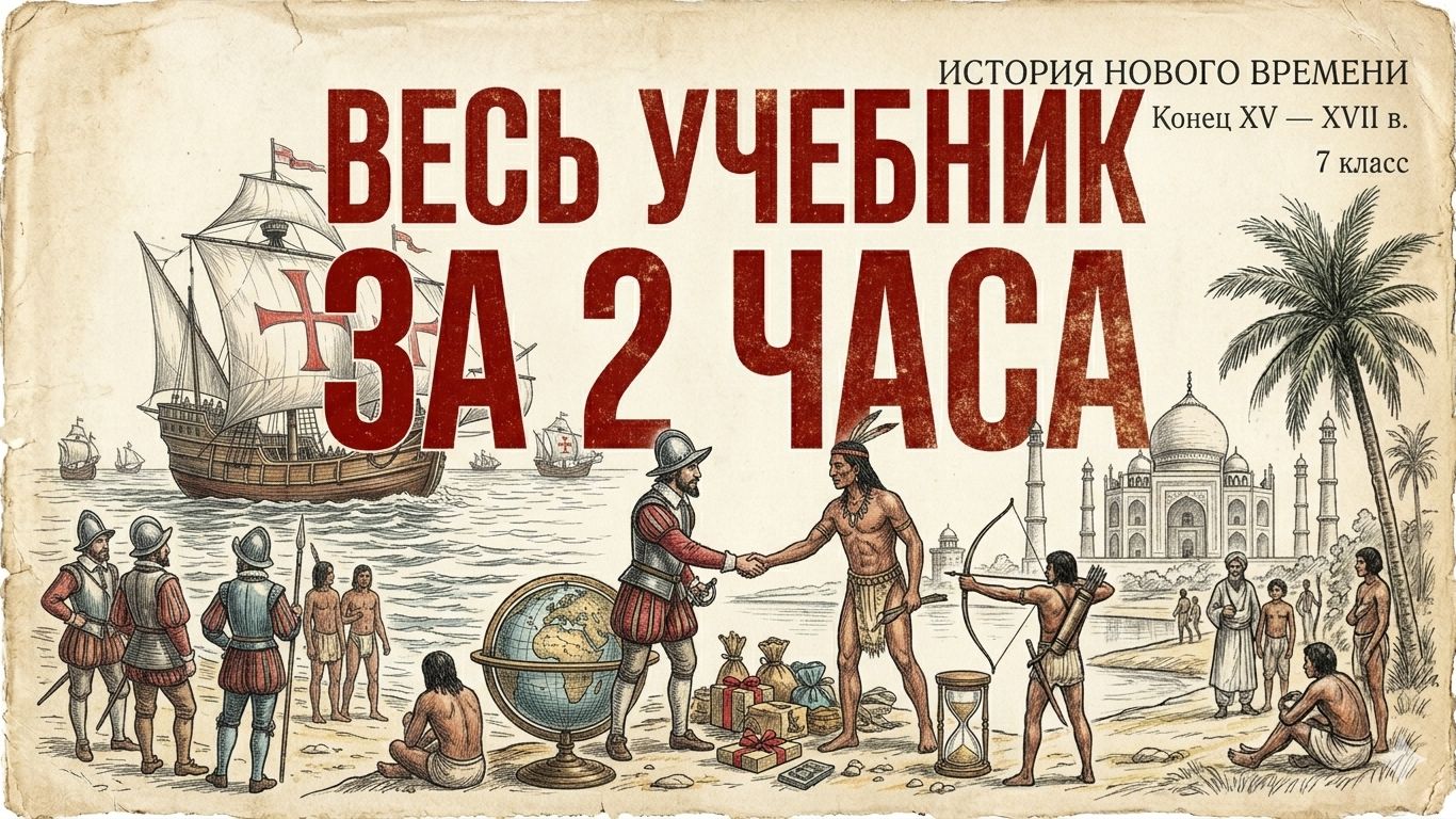 ВСЯ ИСТОРИЯ НОВОГО ВРЕМЕНИ 7 КЛАСС краткое содержание за 2 часа