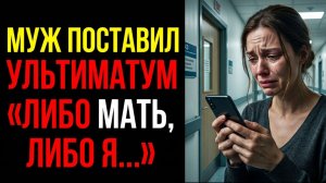 Истории из жизни В ту ночь мне пришлось выбирать между матерью и мужем. Слушать аудиорассказы