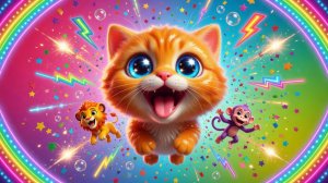 Оранжевый Котик Прыг-Скок в Зоопарке! Мультик