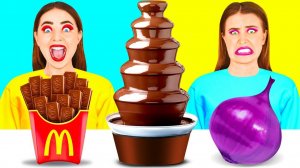 Шоколадный Фонтан Челлендж # Эпичная Битва с Едой c Fun Challenge