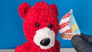 Кораблик Алмазная мозаика. Медведь Костя