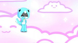 Танцующий кот в костюме лягушки✨лапука🩵