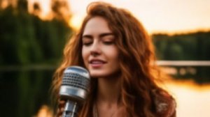 У озера песню поет певица, и кажется, для каждого, кто слышит, но нет, Единственному, Нежному поет