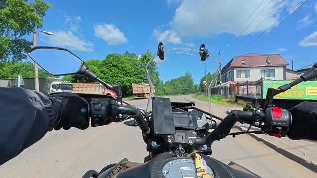 Усадьба Льзи Маловишерский район, поездка на мотоцикле VMC GS300