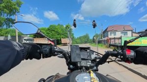 Усадьба Льзи Маловишерский район, поездка на мотоцикле VMC GS300