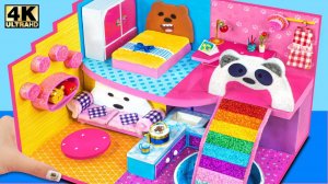 Постройте удивительный миниатюрный домик We Bare Bear из картона ❤️ Миниатюрный картонный домик свои