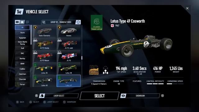 Project CARS 2 - Полный список автомобилей Демонстрация всех автомобилей смотреть онлайн