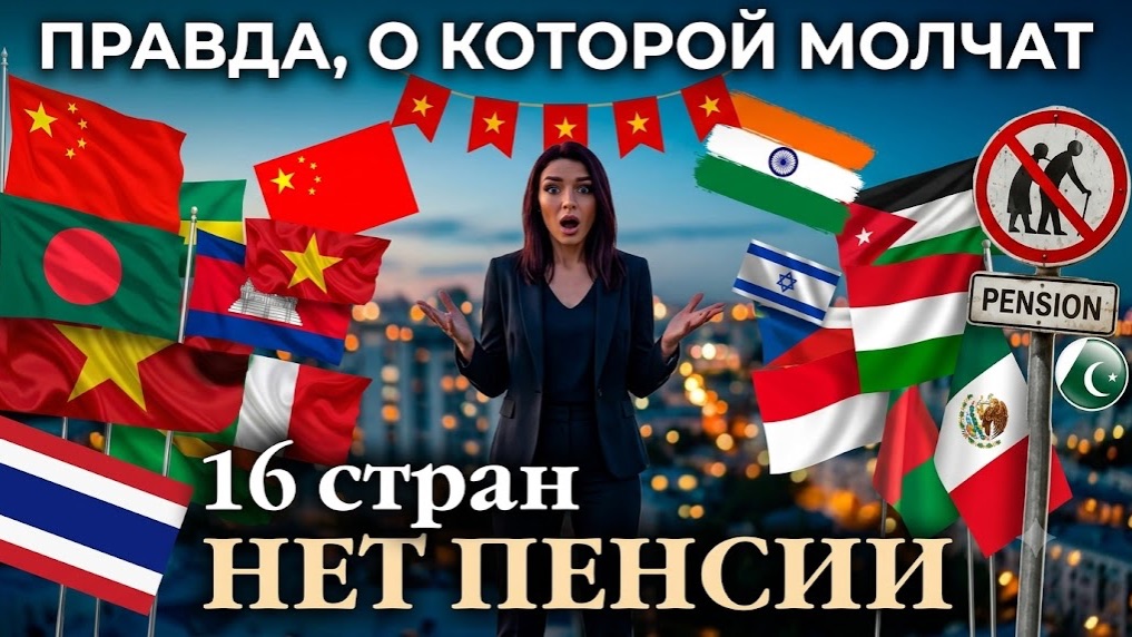 16 стран | Без пенсии