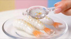 Как приготовить жареные стеклянные креветки AI ASMR✨