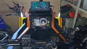 Навигатор и мотогарнитура для Zontes 703F