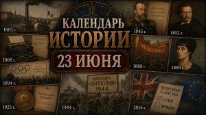 КАЛЕНДАРЬ ИСТОРИИ 23 ИЮНЯ