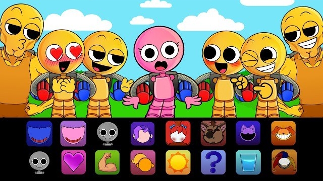 Поппи, ПОДРУЖКА ИГРОКА, нашла 6 ИГРОКОВ в Sprunki Mod! смотреть онлайн