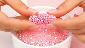 AI ASMR ✨ Делаем светящиеся стеклянные клейкие рисовые лепешки 💎✨