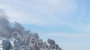 ‼️🇺🇦🔥 Масштабный пожар продолжается в Запорожье после ночных ударов