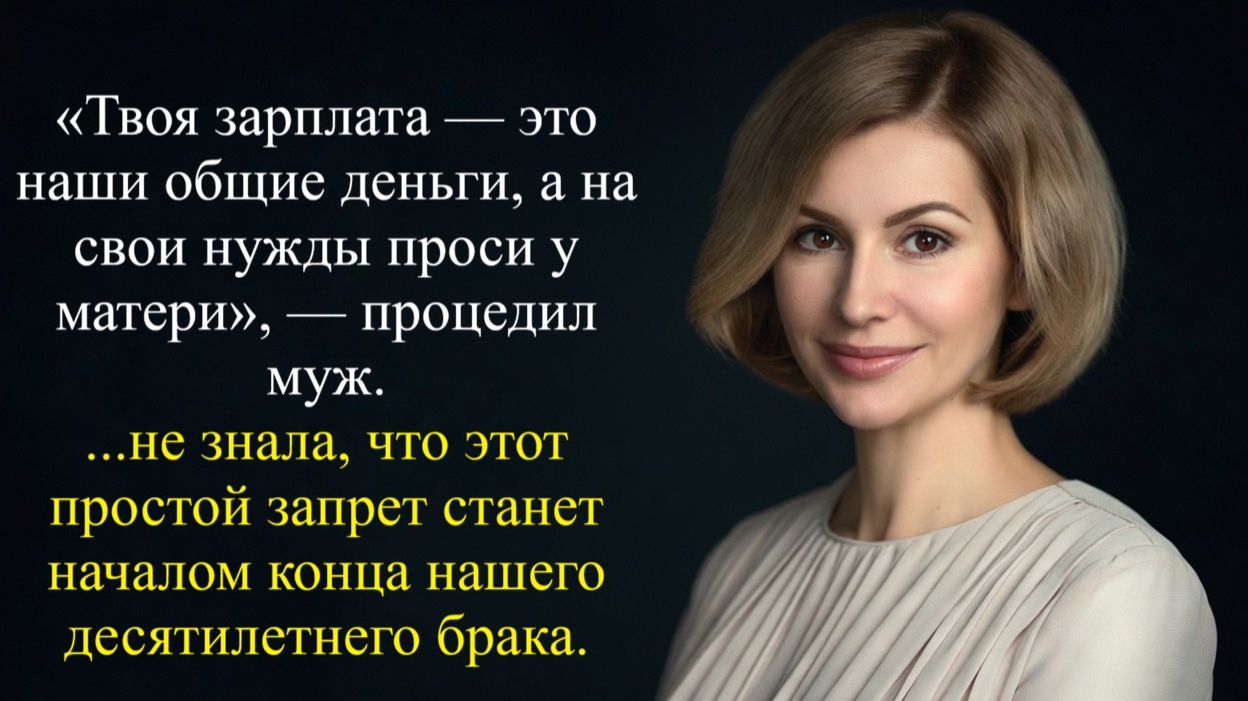 «Твоя зарплата — это наши общие деньги, а на свои нужды проси у матери»...