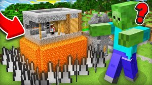 Я ЗАЩИТИЛ СВОЙ ДОМ ОТ ЗОМБИ ГИГАНТА В МАЙНКРАФТ | Компот Minecraft